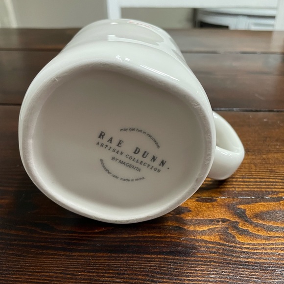 NWOT Rae Dunn Pink/ Coral FUN Artisan Collection by Magenta Coffee Mug Cup - Picture 6 of 7